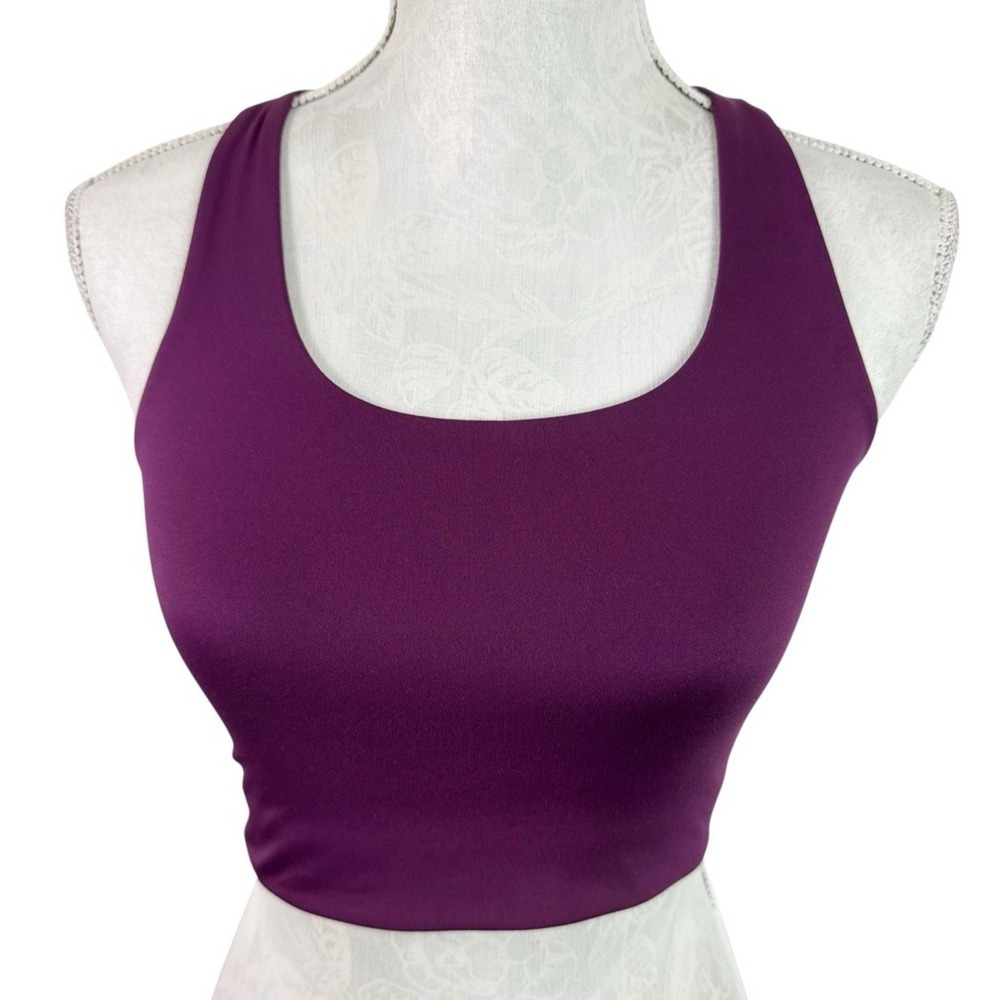 Girlfriend Collective Women's S Racerback Sports Bra Purple EUC